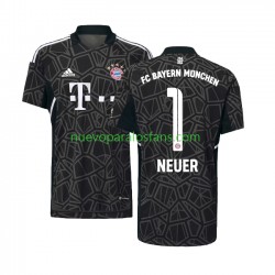 Camiseta de Fútbol Bayern de Múnich Manuel Neuer 1 Portero Hombre Exterior 2022-2023 Manga Corta