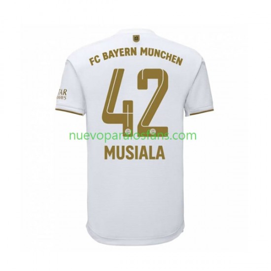 Camiseta de Fútbol Bayern de Múnich Musiala 42 Hombre Exterior 2022-2023 Manga Corta