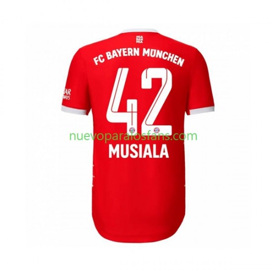 Camiseta de Fútbol Bayern de Múnich Musiala 42 Hombre Casa 2022-2023 Manga Corta