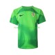 Camiseta de Fútbol Croacia Portero Hombre Exterior Copa Mundial 2022 Manga Corta