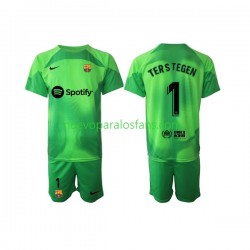 Camiseta de Fútbol FC Barcelona Ter Stegen 1 Portero Niño Casa 2022-2023 Manga Corta