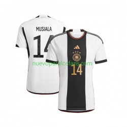 Camiseta de Fútbol Alemania Musiala 14 Hombre Casa Copa Mundial 2022 Manga Corta