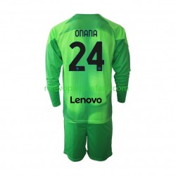 Camiseta de Fútbol Inter Milan Andre Onana 24 Portero Niño Tercera 2022-2023 Manga Larga
