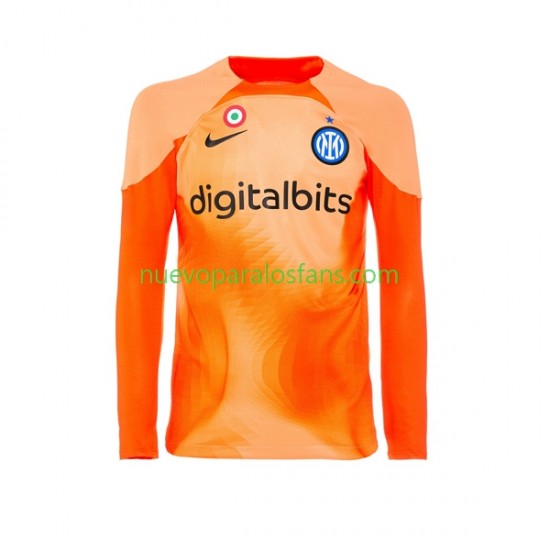 Camiseta de Fútbol Inter Milan Portero Hombre Cuarto 2022-2023 Manga Larga