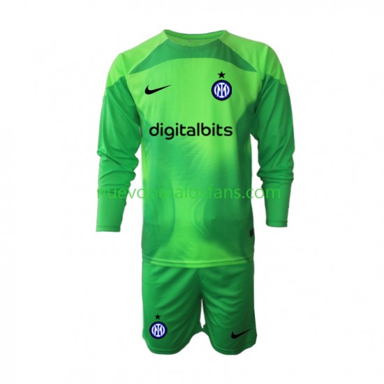 Camiseta de Fútbol Inter Milan Portero Niño Tercera 2022-2023 Manga Larga