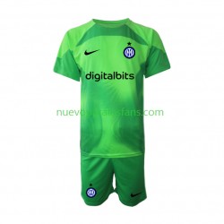 Camiseta de Fútbol Inter Milan Portero Niño Tercera 2022-2023 Manga Corta