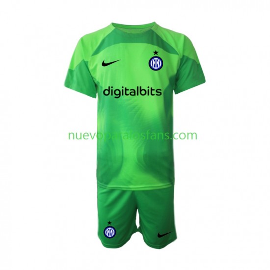 Camiseta de Fútbol Inter Milan Portero Niño Tercera 2022-2023 Manga Corta