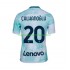 Camiseta de Fútbol Inter Milan Hakan Calhanoglu 20 Hombre Exterior 2022-2023 Manga Corta