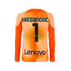 Camiseta de Fútbol Inter Milan Samir Handanovic 1 Portero Hombre Cuarto 2022-2023 Manga Larga