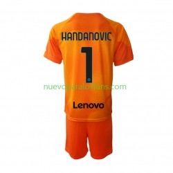 Camiseta de Fútbol Inter Milan Samir Handanovic 1 Portero Niño Cuarto 2022-2023 Manga Corta