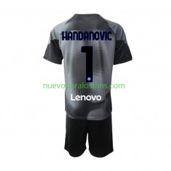 Camiseta de Fútbol Inter Milan Samir Handanovic 1 Portero Niño Casa 2022-2023 Manga Corta