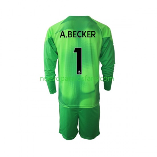 Camiseta de Fútbol Liverpool A.Becker 1 Portero Niño Tercera 2022-2023 Manga Larga