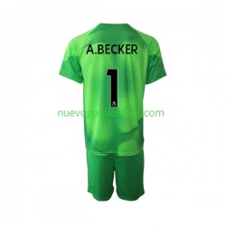Camiseta de Fútbol Liverpool A.Becker 1 Portero Niño Tercera 2022-2023 Manga Corta
