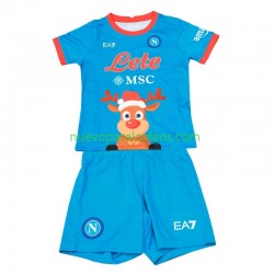 Camiseta de Fútbol Napoli Xmas Niño Casa 2022-2023 Manga Corta