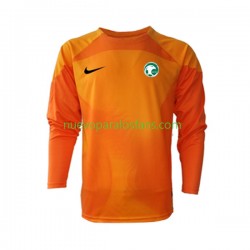 Camiseta de Fútbol Arabia Saudita Portero Hombre Exterior Copa Mundial 2022 Manga Larga
