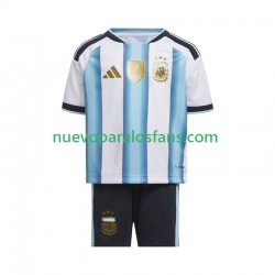 Camiseta de Fútbol Argentina Niño Casa Copa Mundial 2026 Manga Corta