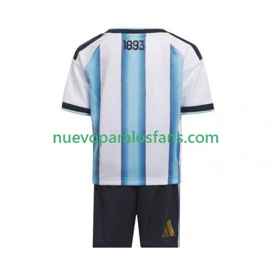 Camiseta de Fútbol Argentina Niño Casa Copa Mundial 2026 Manga Corta