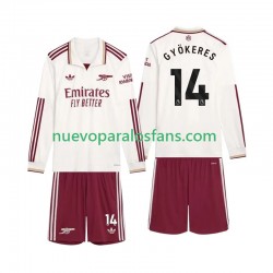 Camiseta de Fútbol Arsenal Gyokeres 14 Niño Tercera 2025-2026 Manga Larga