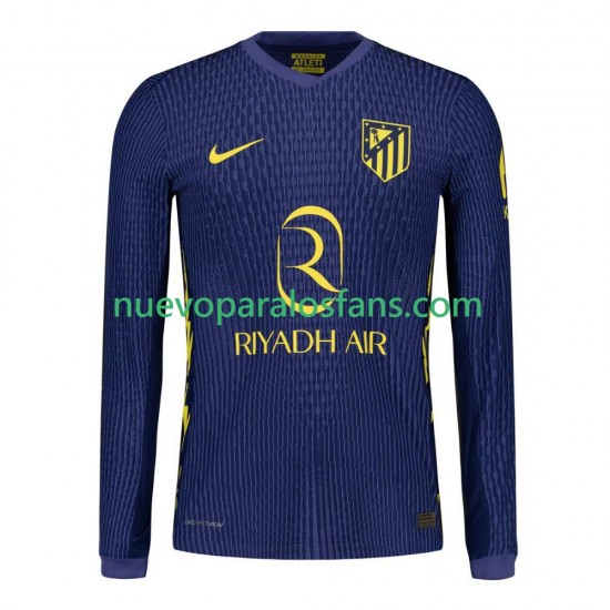 Camiseta de Fútbol Atlético Madrid Hombre Exterior 2025-2026 Manga Larga