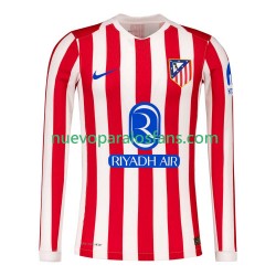 Camiseta de Fútbol Atlético Madrid Hombre Casa 2025-2026 Manga Larga