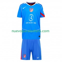 Camiseta de Fútbol Atlético Madrid Niño Tercera 2025-2026 Manga Corta