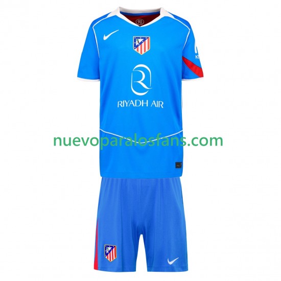 Camiseta de Fútbol Atlético Madrid Niño Tercera 2025-2026 Manga Corta