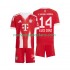 Camiseta de Fútbol Bayern de Múnich Luis Diaz 14 Niño Casa 2025-2026 Manga Corta