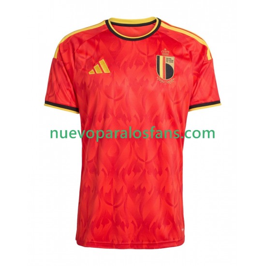 Camiseta de Fútbol Bélgica Hombre Casa Copa Mundial 2026 Manga Corta