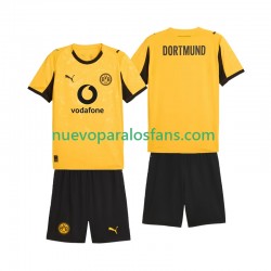 Camiseta de Fútbol Borussia Dortmund Cup Niño Casa 2025-2026 Manga Corta