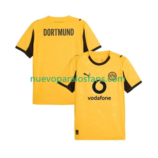 Camiseta de Fútbol Borussia Dortmund Cup Hombre Casa 2025-2026 Manga Corta
