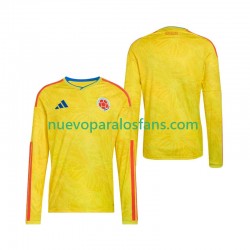 Camiseta de Fútbol Colombia Hombre Casa Copa Mundial 2026 Manga Larga