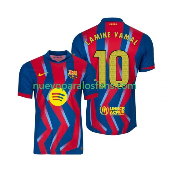 Camiseta de Fútbol FC Barcelona Lamine Yamal 10 Hombre Cuarto 2025-2026 Manga Corta