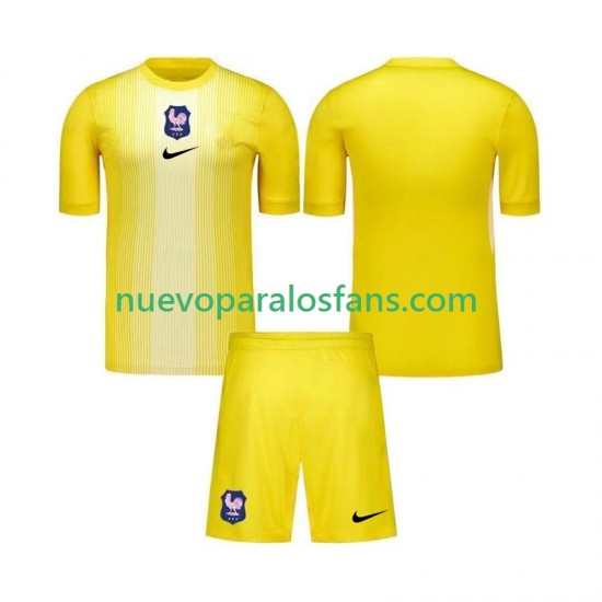Camiseta de Fútbol Francia Portero Niño Casa 2025 Manga Corta