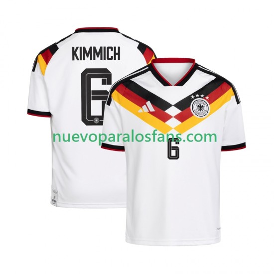 Camiseta de Fútbol Alemania Joshua Kimmich 6 Hombre Casa Copa Mundial 2026 Manga Corta
