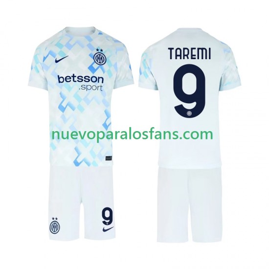 Camiseta de Fútbol Inter Milan Marcus Thuram 9 Niño Exterior 2025-2026 Manga Corta