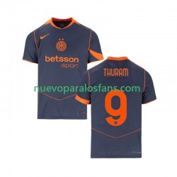 Camiseta de Fútbol Inter Milan Marcus Thuram 9 Hombre Tercera 2025-2026 Manga Corta