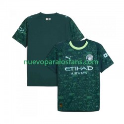 Camiseta de Fútbol Manchester City Hombre Cuarto 2025-2026 Manga Corta