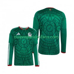 Camiseta de Fútbol México Hombre Casa Copa Mundial 2026 Manga Larga