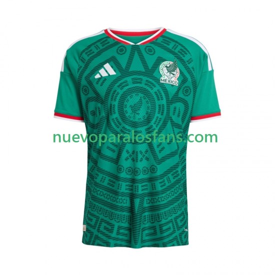 Camiseta de Fútbol México Hombre Casa Copa Mundial 2026 Manga Corta