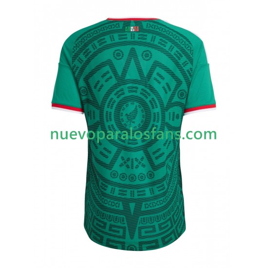 Camiseta de Fútbol México Hombre Casa Copa Mundial 2026 Manga Corta