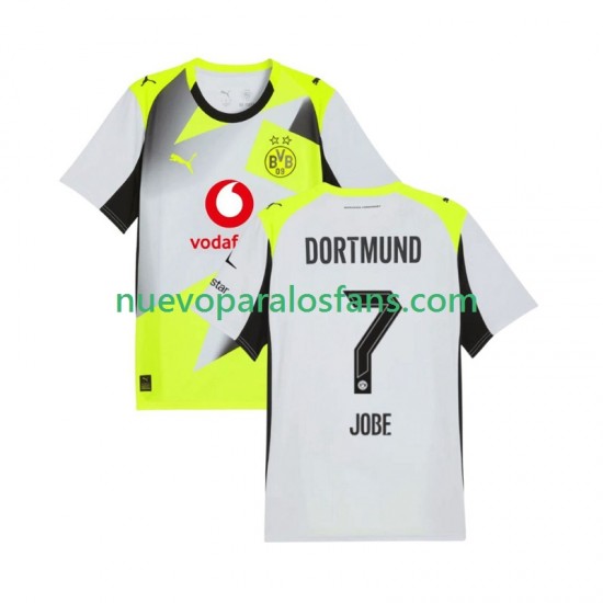 Camiseta de Fútbol Borussia Dortmund Jobe Bellingham 7 Hombre Exterior 2025-2026 Manga Corta