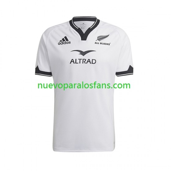 Camiseta de Fútbol ALL BLACKS Hombre Exterior Rugby 2023 Manga Corta