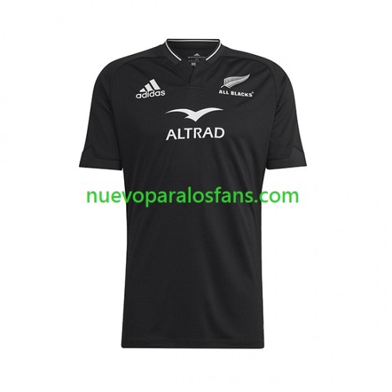 Camiseta de Fútbol ALL BLACKS Hombre Casa Rugby 2023 Manga Corta