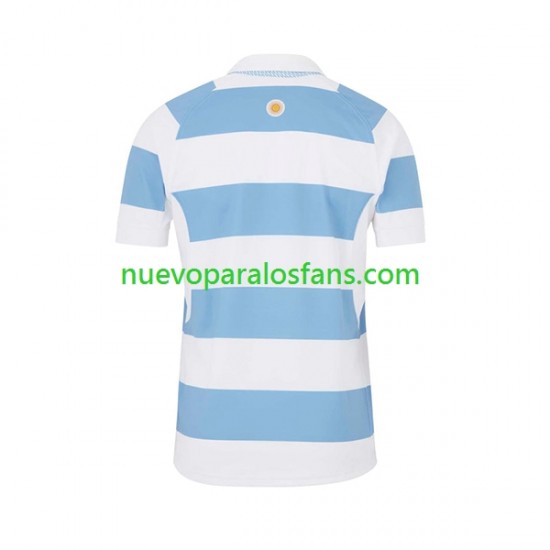 Camiseta de Fútbol Argentina Hombre Casa Rugby World Cup 2023 Manga Corta