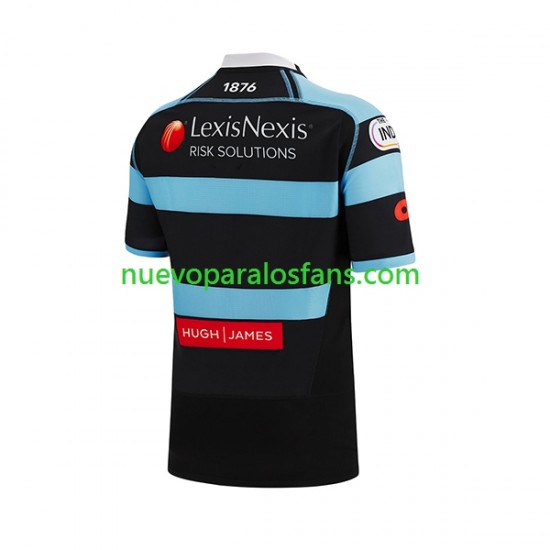 Camiseta de Fútbol Cardiff Blues Hombre Casa Rugby 2023 Manga Corta