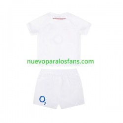 Camiseta de Fútbol Inglaterra Niño Casa Rugby 2024 Manga Corta