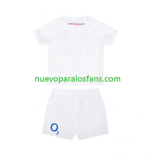 Camiseta de Fútbol Inglaterra Niño Casa Rugby 2024 Manga Corta