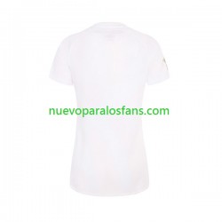 Camiseta de Fútbol Inglaterra Mujer Casa Rugby World Cup 2023 Manga Corta