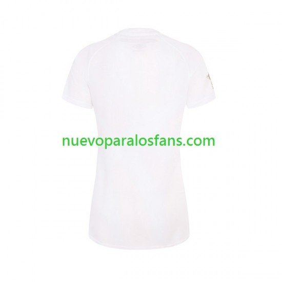 Camiseta de Fútbol Inglaterra Mujer Casa Rugby World Cup 2023 Manga Corta