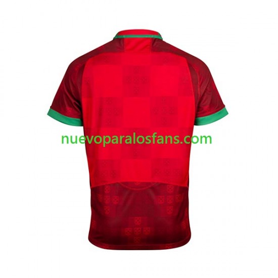 Camiseta de Fútbol Portugal Hombre Casa Rugby World Cup 2023 Manga Corta